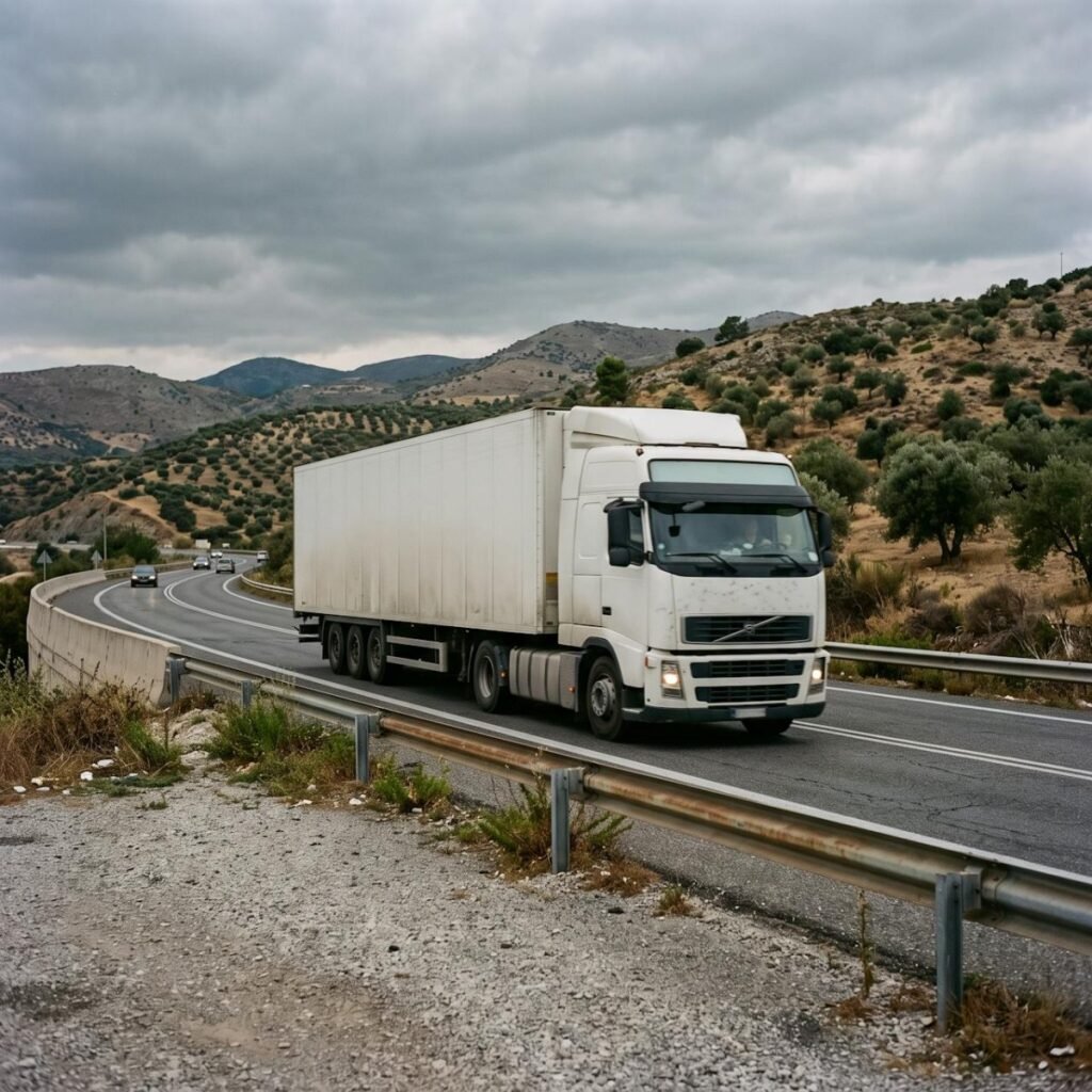 Φορτηγό σε εθνική οδό – ψηφιακοί ταχογράφοι